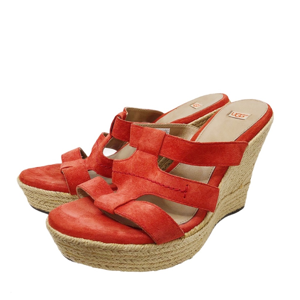 UGG Tawnie Suede Wedge Sandals